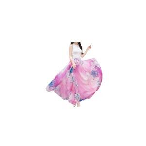 New Afibi Women Full Length Maxi Chiffon Long Skirt Size 3X